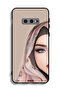 Samsung Galaxy S10e Protective Case Cover Half Face Girl Art - 2