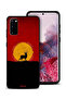Samsung Galaxy S20 Protective Case Cover Deer And Moon Artwork