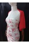 Ariane Chiffon Short Sleeve Shawl Pomegranate Flower - 3