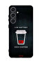 غطاء حماية لهاتف Samsung Galaxy S25 Plus - بطارية منخفضة - تحتاج إلى قهوة