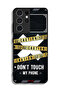 Samsung Galaxy S21 Ultra 5G Protective Case Cover Caution Never Touch My Phone - 3