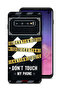 Samsung Galaxy S10 Protective Case Cover Caution Never Touch My Phone