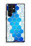 Samsung Galaxy S22 Ultra 5G Protective Case Cover Honeycomb Hexagon Icon Networks - 3