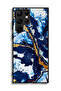 غطاء حماية لهاتف سامسونج جالاكسي S22 ألترا 5G بنمط فني مزخرف - 3