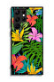 Samsung Galaxy S22 Ultra 5G Protective Case Cover Pattern Tropical Flowers Leaves - 3