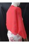Ariane Chiffon Short Sleeve Shawl Pomegranate Flower - 5