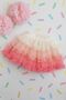 Pink Coral Colored Soft Tulden Layered Lined Tutu Children's Skirt - 4