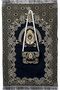 Portable Praying Mat With Elegant Bag With Strip (Black)