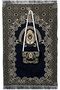 Portable Praying Mat With Elegant Bag With Strip (Black) - 2