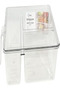 Rahalife Refrigerator Storage Container with Handle & Lid – Freezer Safe – Transparent – 1 Pc