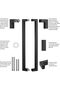 600mm/24 inches Square/Rectangle Shape Stainless Steel Grade-304 Push Pull Door Handle/Barn Door Pul - 5