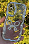 Samsung Galaxy A15 Case Silver Stone Anti-Knock Silicone Cover