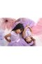 Lilac Color Beaded and Sequin Embroidered Satin Bow Belt Detail Tulle Skirt Kids Dress - 4
