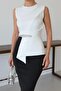Women's Imported Fabric Stone Embroidered Lined Slit Lined Special Design Dress - 2