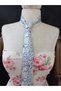 Floquet Patterned Linen Women's Tie - 3
