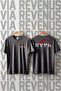 Gokturk / Ayyıldız Front and Back Printed Crew Neck Wide Fit Unisex Tshirt