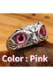 Owl and Barking Model Ring Gothic Accessory Eyes Stainless Steel Cool Animal Adjustable - 3
