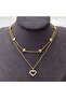 Heart Model Stone Chain Necklace - Reflect Your Love