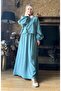 Women's Summer Tncl Fabric Tie-Up Double Suit Stone Printed Hijab Compatible - 3