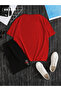 Not a Lover Loser Printed Cotton Unisex Red T-Shirt-Black Shorts Set - 2