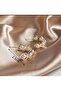 Stylish and Elegant Pearl Heart Earrings - 5