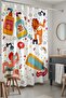 Bathroom Curtain, Bathroom Party Patterned Shower Curtain, Bathtub Curtain 175X200Cm - 4