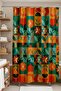 Bathroom Curtain, Vintage Bohemian Flowers Pattern Shower Curtain, Bathtub Curtain 175X200Cm - 4