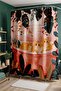 Bathroom Curtain, Cats in the Bathtub Patterned Shower Curtain, Bathtub Curtain 175X200Cm - 2