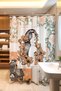 Bathroom Curtain, Floral Bohemian Girl Patterned Shower Curtain, Bathtub Curtain 175X200Cm - 3