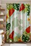 Bathroom Curtain, Watermelons Palm Pattern Shower Curtain, Bathtub Curtain 175X200Cm - 2