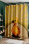 Bathroom Curtain, Yellow Duck Pattern Shower Curtain, Bathtub Curtain 175X200Cm - 4