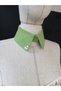 Bezia Stone Detailed Removable Linen Collar Pistachio Green - 2