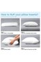 Sleep EZ Heavy Duty Double Medical Floral White Quilted Portable Tri-Folding Mattress with Pillow - 6