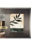 Amazing | Bohemian Abstract Leaf Macro Model | Framed Tempered Glass Table Single Vertical