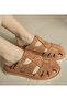251743 Women's Genuine Suede Leather Closed Front Anatomical Sole Slippers