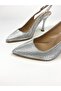 Silver Print 9 cm Heel Shoes 01495 - 4