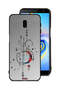 Samsung Galaxy J6 Plus Protective Case Cover Moon And Arrows Art Pattern