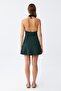 Women's Floral Patterned Bow Khaki Dress Swimsuit - 5