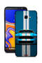 غطاء حماية لهاتف Samsung Galaxy J4 Core بتصميم سيارة فنية تجريدية