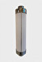 Modern Chrome Body Cylinder Wall Sconce with White Lampshade - 2