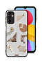 Samsung Galaxy M23 Protective Case Cover Pieces Of Paper Stickers