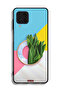 Samsung Galaxy M22 Protective Case Cover Leaves Abstract Pattern - 2