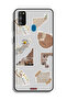 Samsung Galaxy M30s Protective Case Cover Pieces Of Paper Stickers - 2