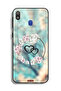 Samsung Galaxy M20 Protective Case Cover Hearts In Ring Art - 2