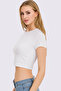 Women's Sleeveless Wide Collar Crop Color T-Shirt Vr.L23.18.318.Y01 - 5