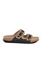 41001 Women's Double Buckle Embroidered Comfort Slippers - 3