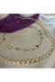Asymmetrical Baguette Vip Necklace with Colored Stones - 4