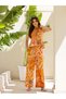 Women Floral Printed Pintuck Top and Pants Co-Ords