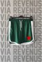 Red Star Printed Piping Detailed Sports Training Shorts