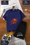 Children's Unisex “Flaming Basketball“ Custom Printed Crew Neck T-Shirt - Shorts Set